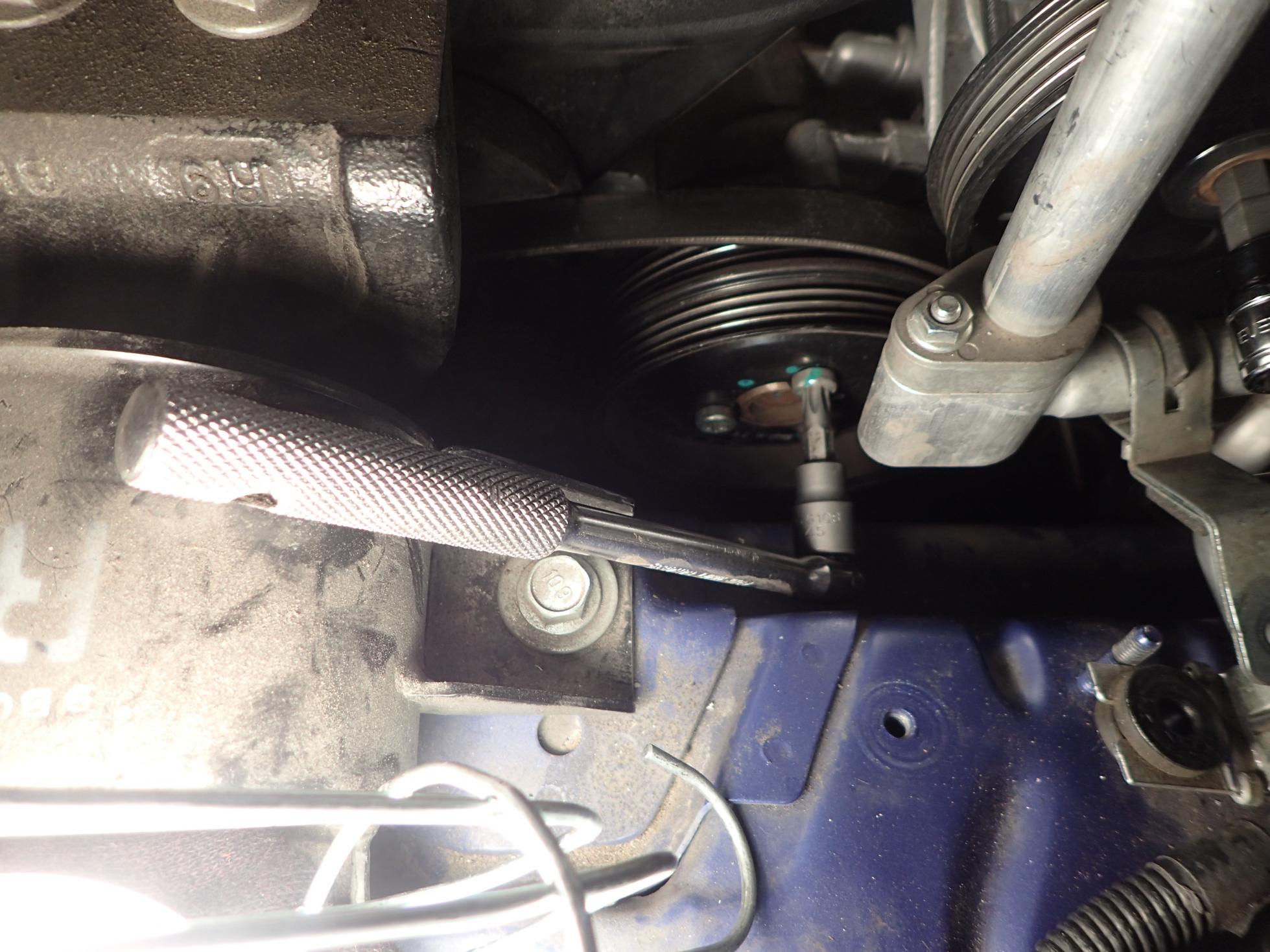 HELP: 2009 Aveo " Variable Timing" 1.6 remote mount water pump removal