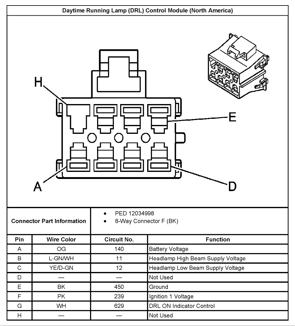 2005 Aveo Master Connector List And Diagrams